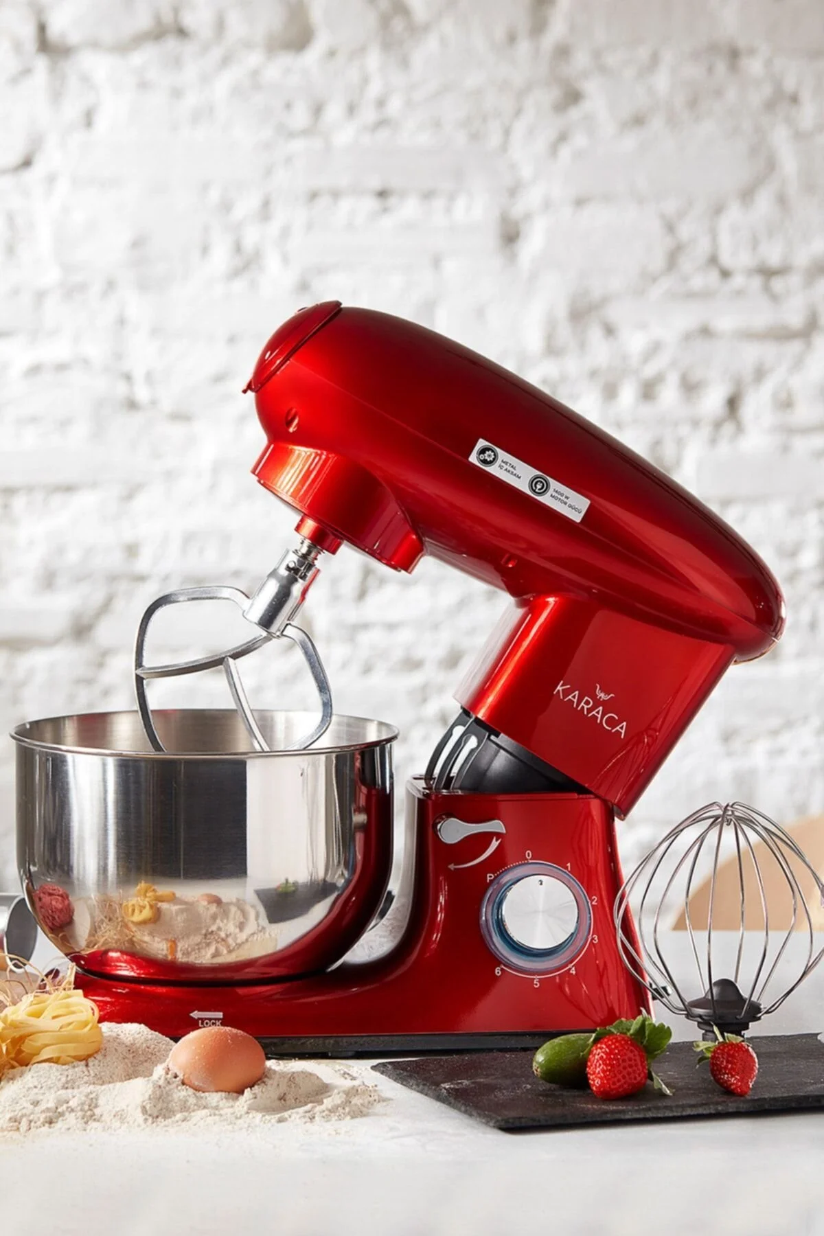 میکسر و ست MULTICICHEF ایستاده آشپزخانه REDGOLD KITCHEN 1900W 5 LT MINCED PULL SASAGE SOCIS DRIPED کاراجا Karaca