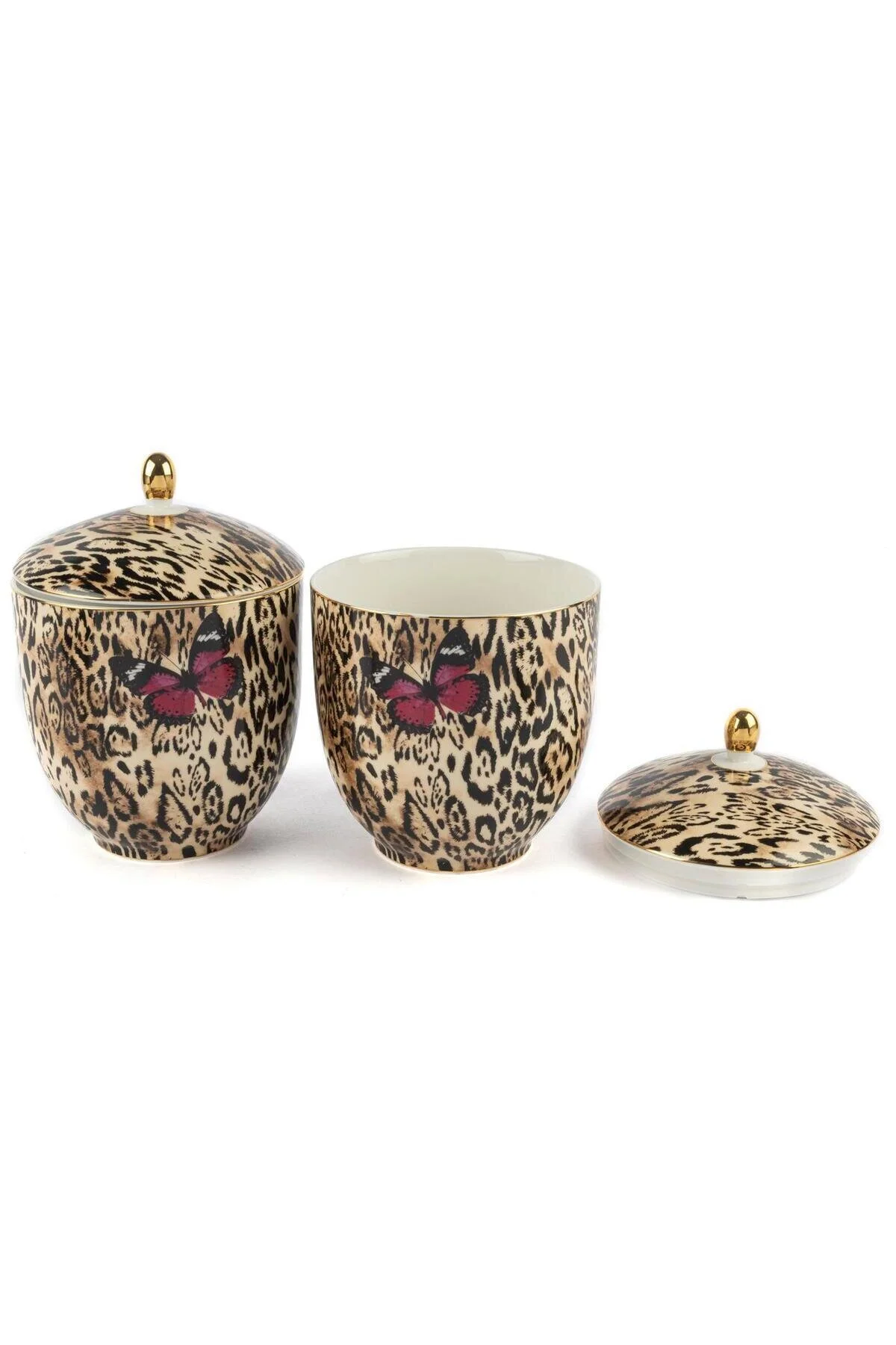 شیشه جار BIANCO LEOPARD 2 JAR 13X18CM Mikasa Moor
