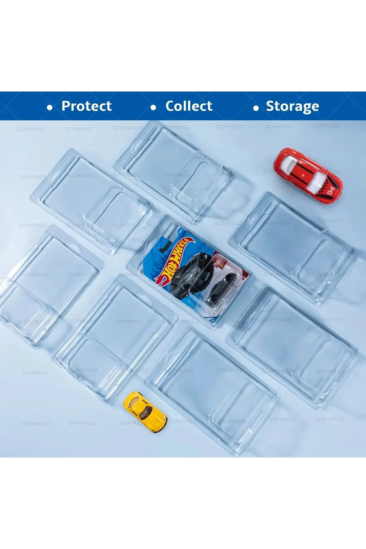 ماشین اسباب بازی مراقبت از حفاظت پلاستیک 10 مورد محافظ. هات ویلز HOT WHEELS