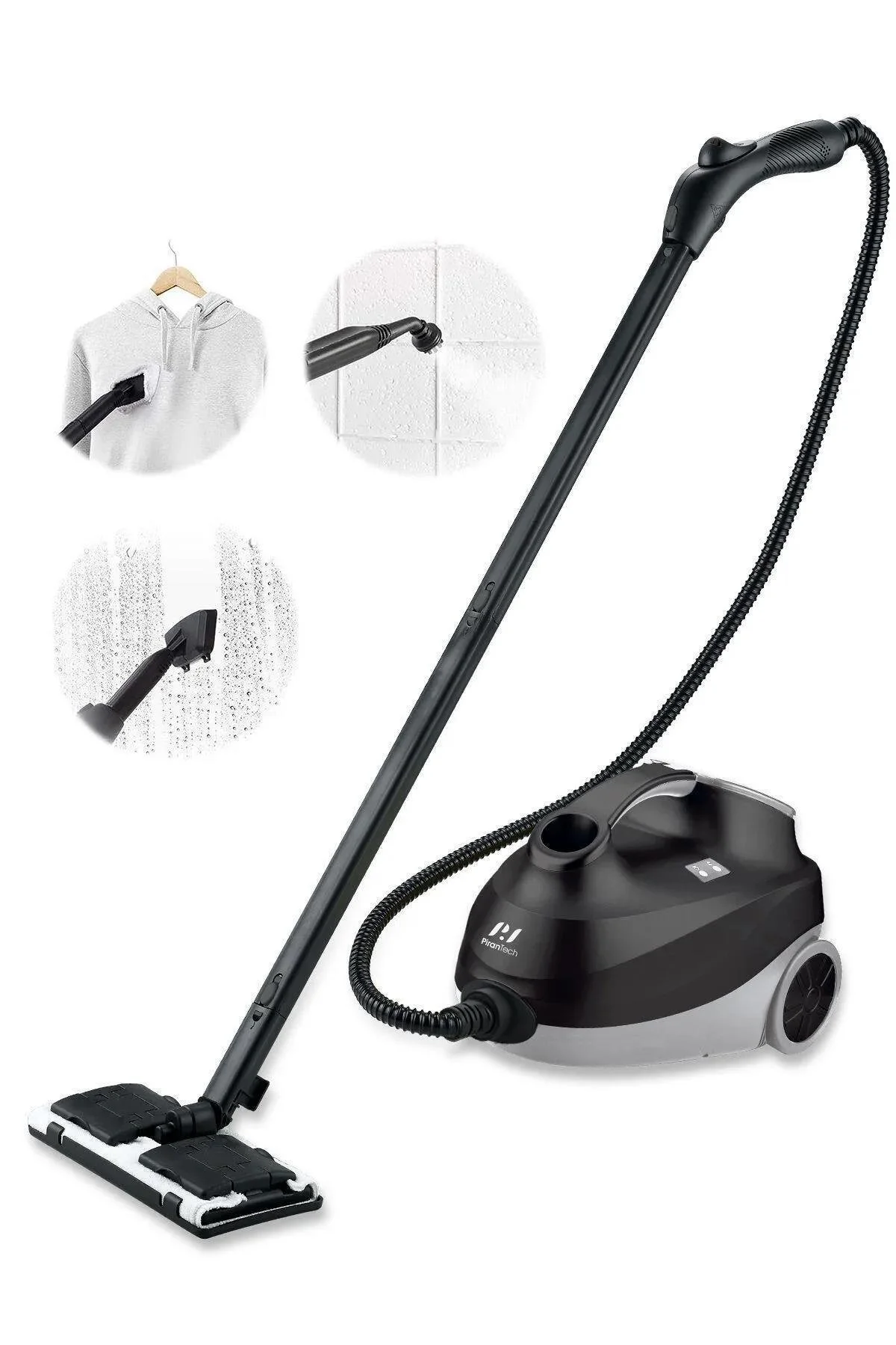 بخارشو CB 107 STEAM CLEANER BLACK + KARVIEM IPL LASER 999.909 ظرفیت نوشیدنی پوست جوان pirantech