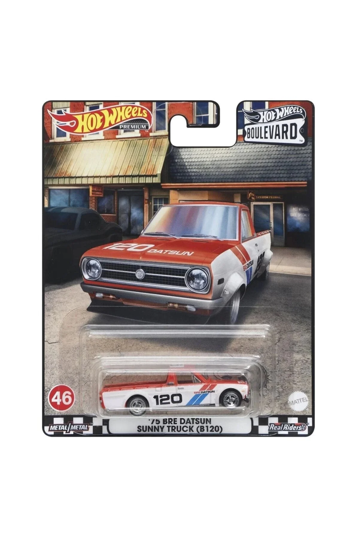 ماشین اسباب بازی چرخ های داغ بلوار HOT WHEELS 75 BRE DATSUN SUNNY TRUCK B120 Mattel