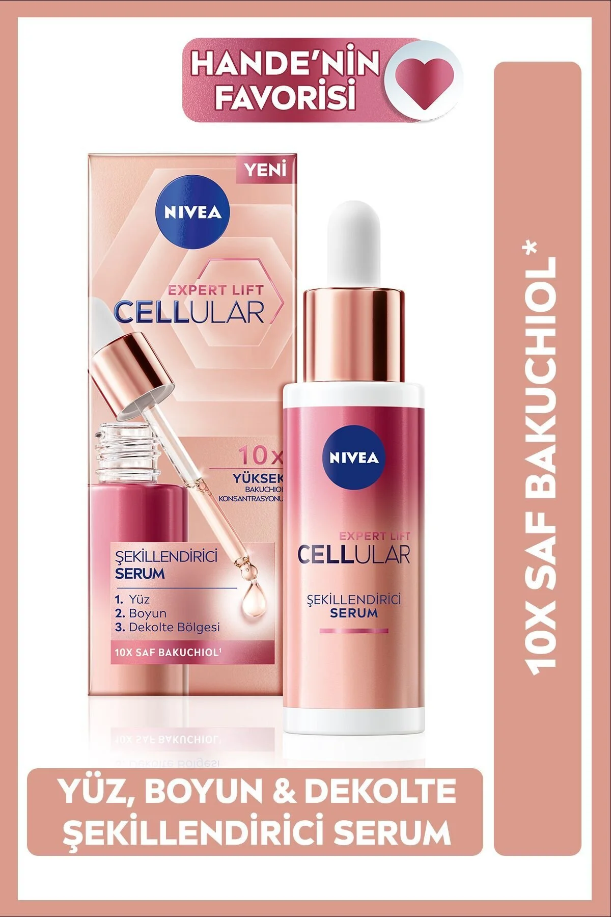 NIVEA سرم آنتی ایجینگ Nivea برای آرایش صورت، گردن و دکولته با تاثیر لیفتینگ سلولی