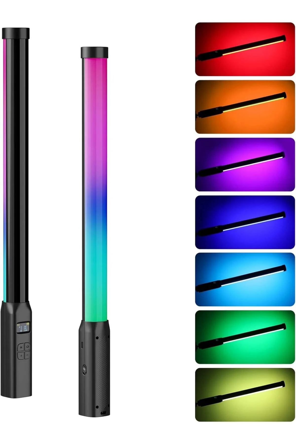 لوازم جانبی دوربین و عکس نوار نور LED RGB با کنترل از راه دور 2500 میلی آمپر ساعت قابل شارژ 2700K 6500K لامپ نشانگر LCD کیپ‌جی‌اس‌ام Kipgsm