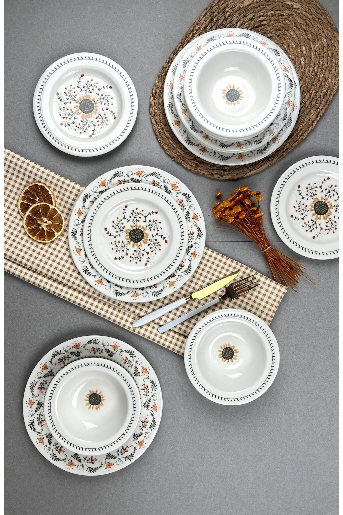 سرویس غذاخوری ست شام 24 عددی PORSER SUNFLOWER Store