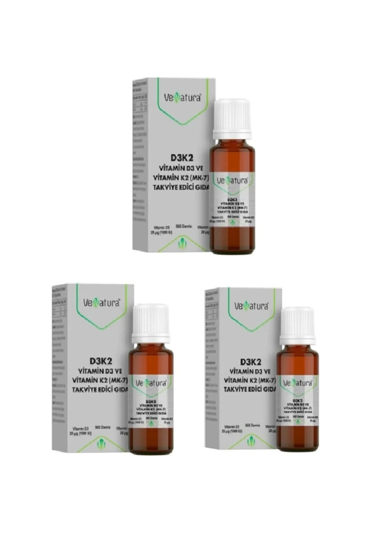 میان وعده سالم ویتامین D3 K2 تقویت کننده مواد غذایی 3 قطعه Venatura