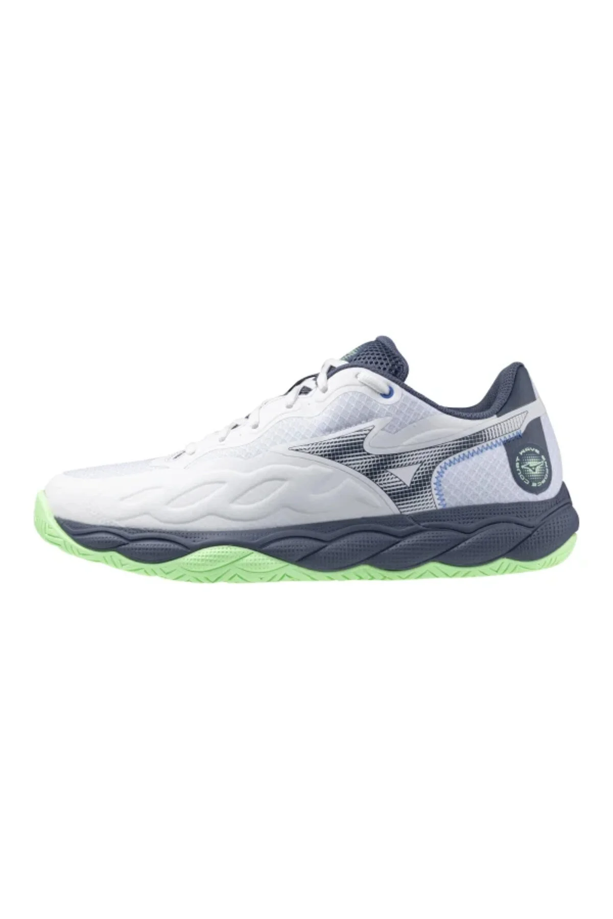 کفش تنیس WAVE INFO COURT AC مردان سفید خاکستری Mizuno