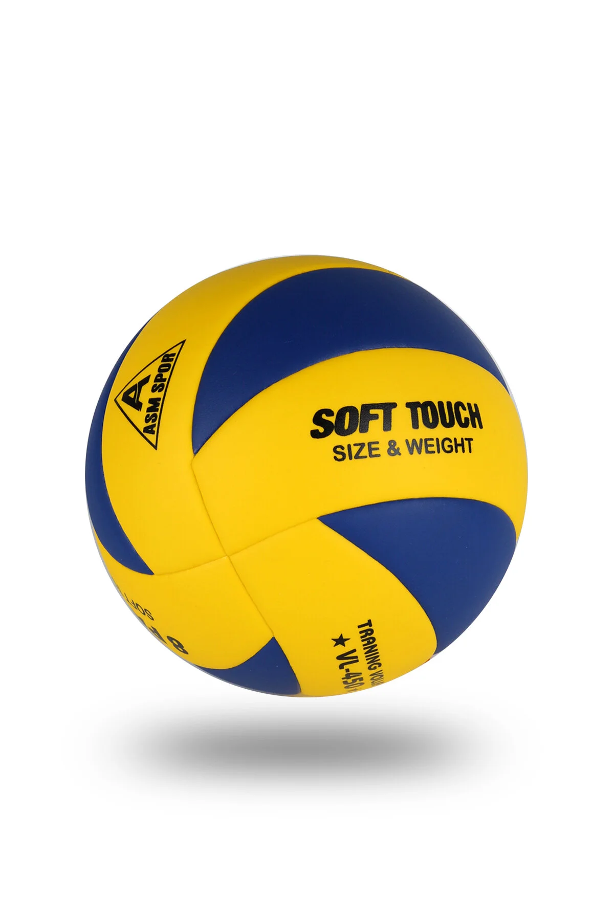 توپ والیبال تمرینی 8 پنل زرد آبی VL 450 ASM SPOR