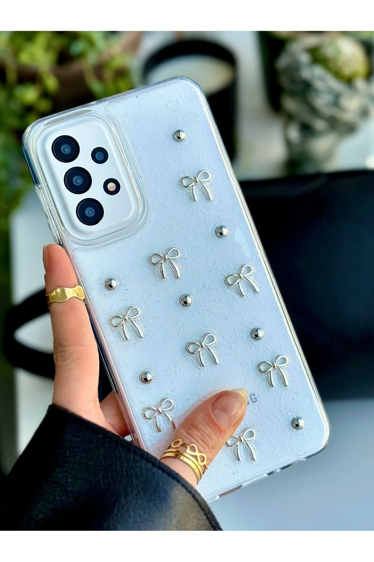 کاور و قاب سیلیکونی اسباب‌بازی طراحی شده با کمان سه بعدی سازگار GALAXY A32 Go Aksesuar