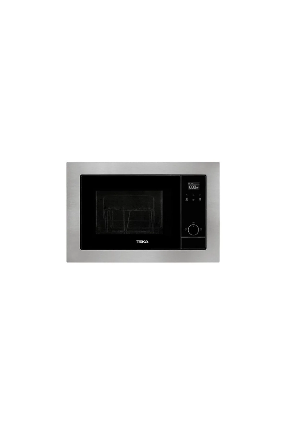 مایکروویو مایکروفر توکار و گریل MS 620 BIS 20 لیتری قاب اینوکس پنل مشکی Teka