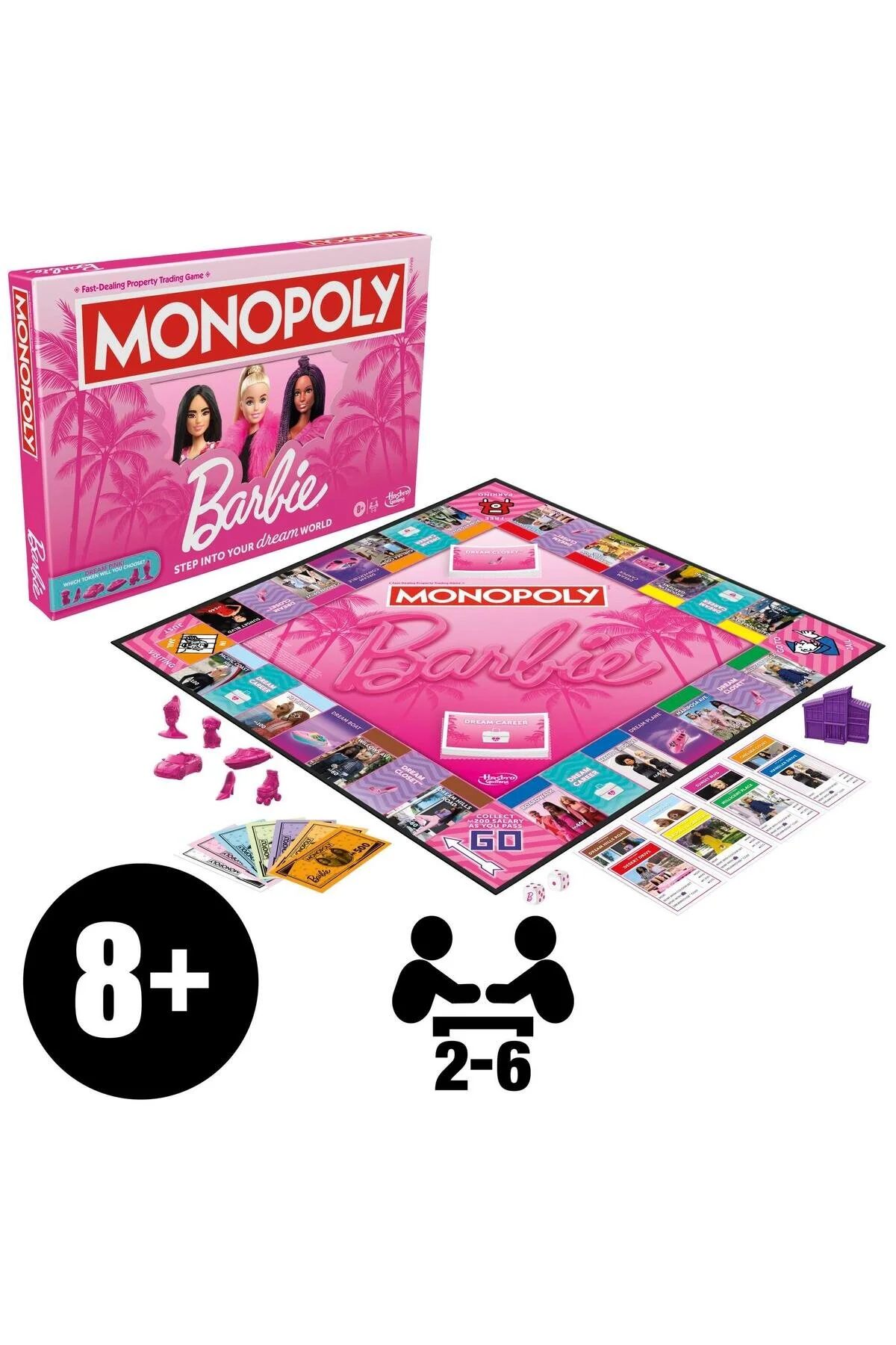 بازی های رومیزی جعبه نسخه باربی اورجینال Monopoly