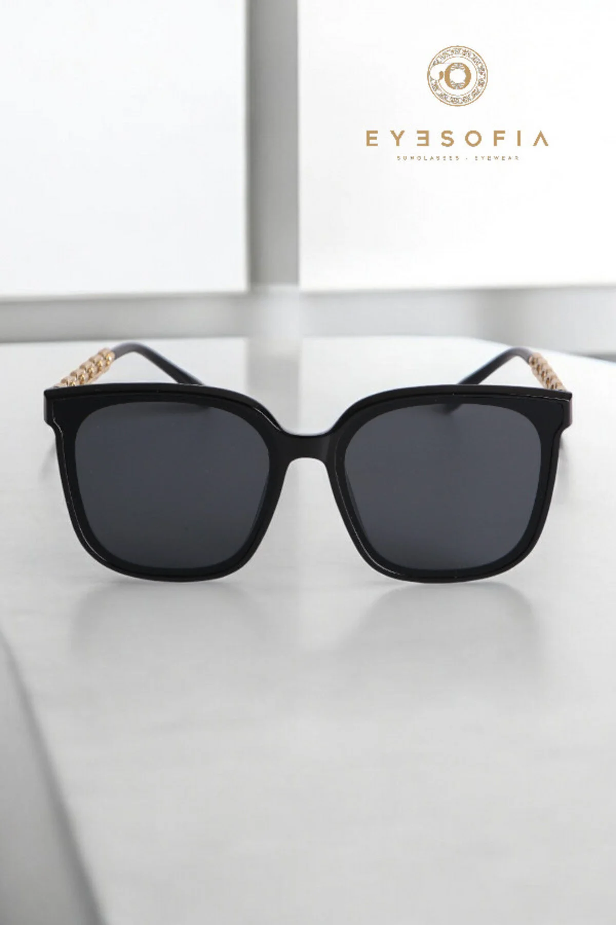 عینک آفتابی ECHO UNISEX BLACK فلزی اورجینال Eyesofia