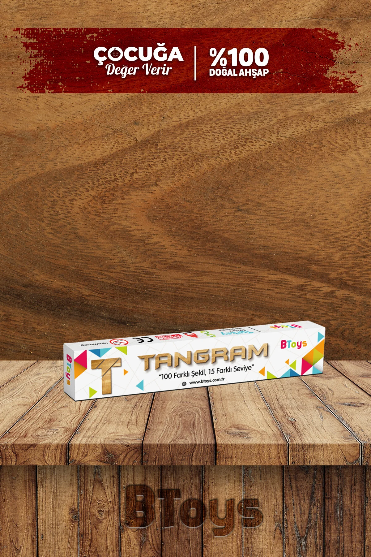 بازی های رومیزی 4 تانگرام اورجینال Enjoy BToys