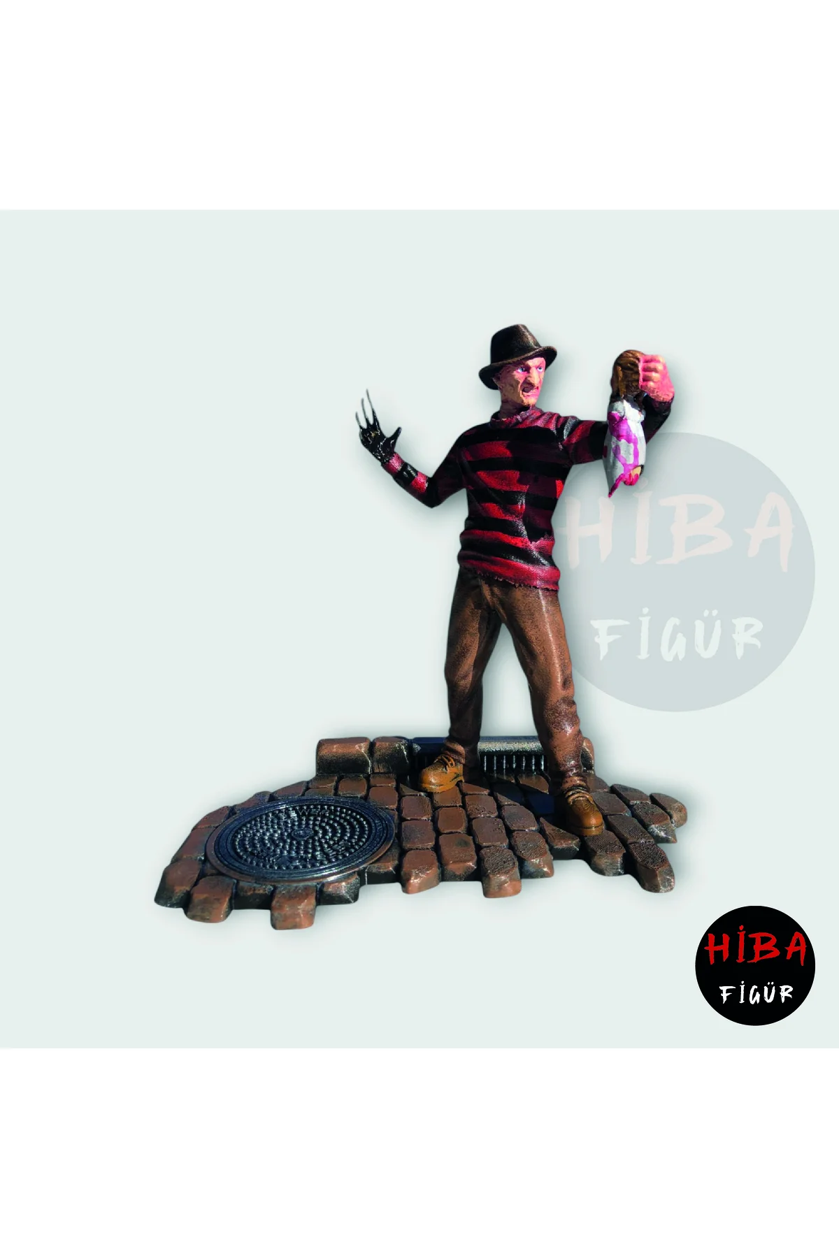 فیگور مجسمه ترسناک فردی کروگر 23 سانتی متری نقاشی شده با دست HIBA FIGUR