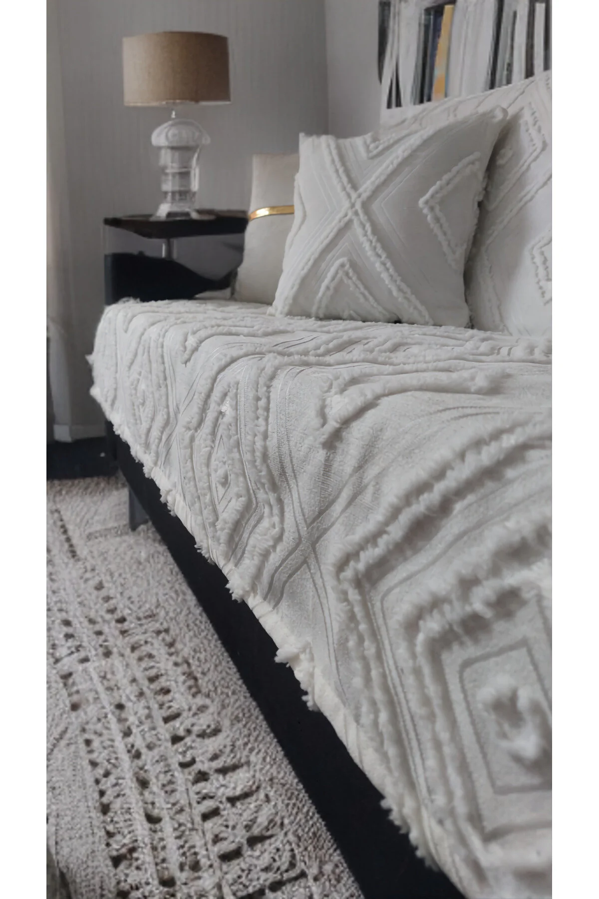 روکش مبل PONPULLU COVER LATING PLACE فقط اندازه گیری 80 X 190 سانتی متر را می بندد baladı home ev tekstil home collection