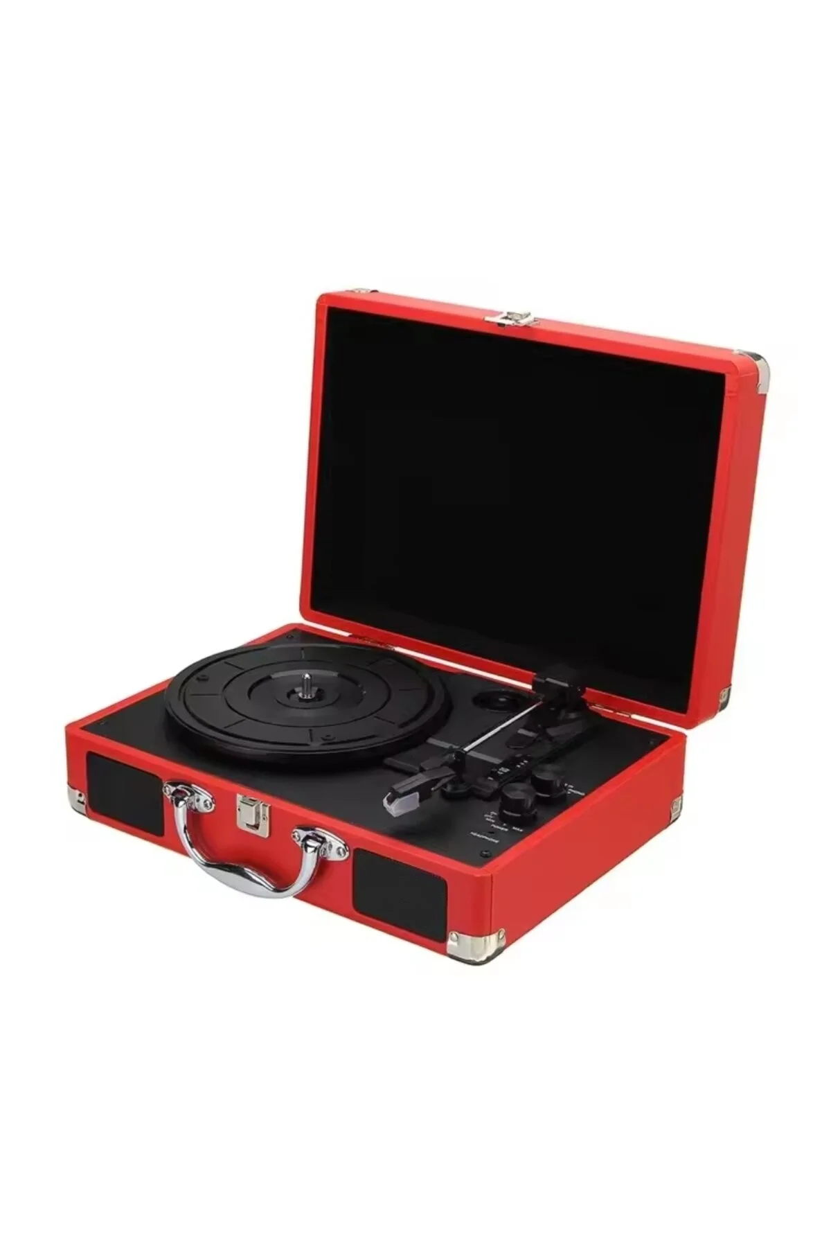 گِرامافون و صفحه گردان کیف قابل حمل یکپارچهسازی با سیستمعامل بلوتوث PICAP RADIO SOUND USB MP3 33 45 78 PLAYER PLAYERS ErginGroup