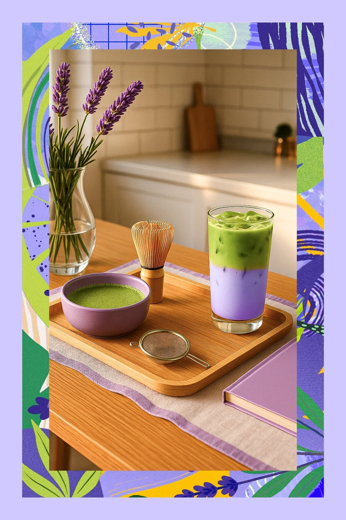 چای سبز اسطوخودوس ماتا طعم دار 25 گرم Mim and More