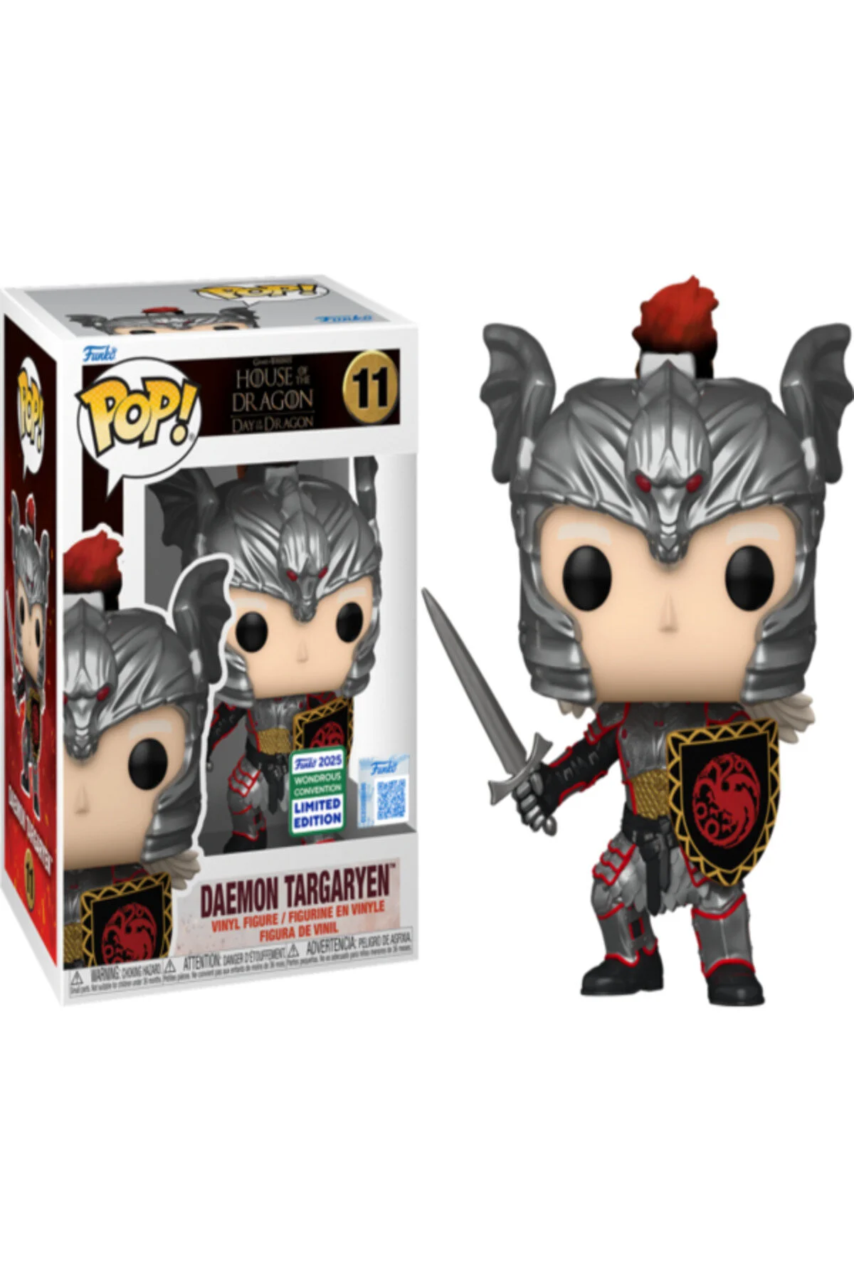 فیگور HOUSE OF THE DRAGON DAEMON TARGARYEN DAY پاپ! انحصاری کنوانسیون شگفت انگیز 2025 Funko