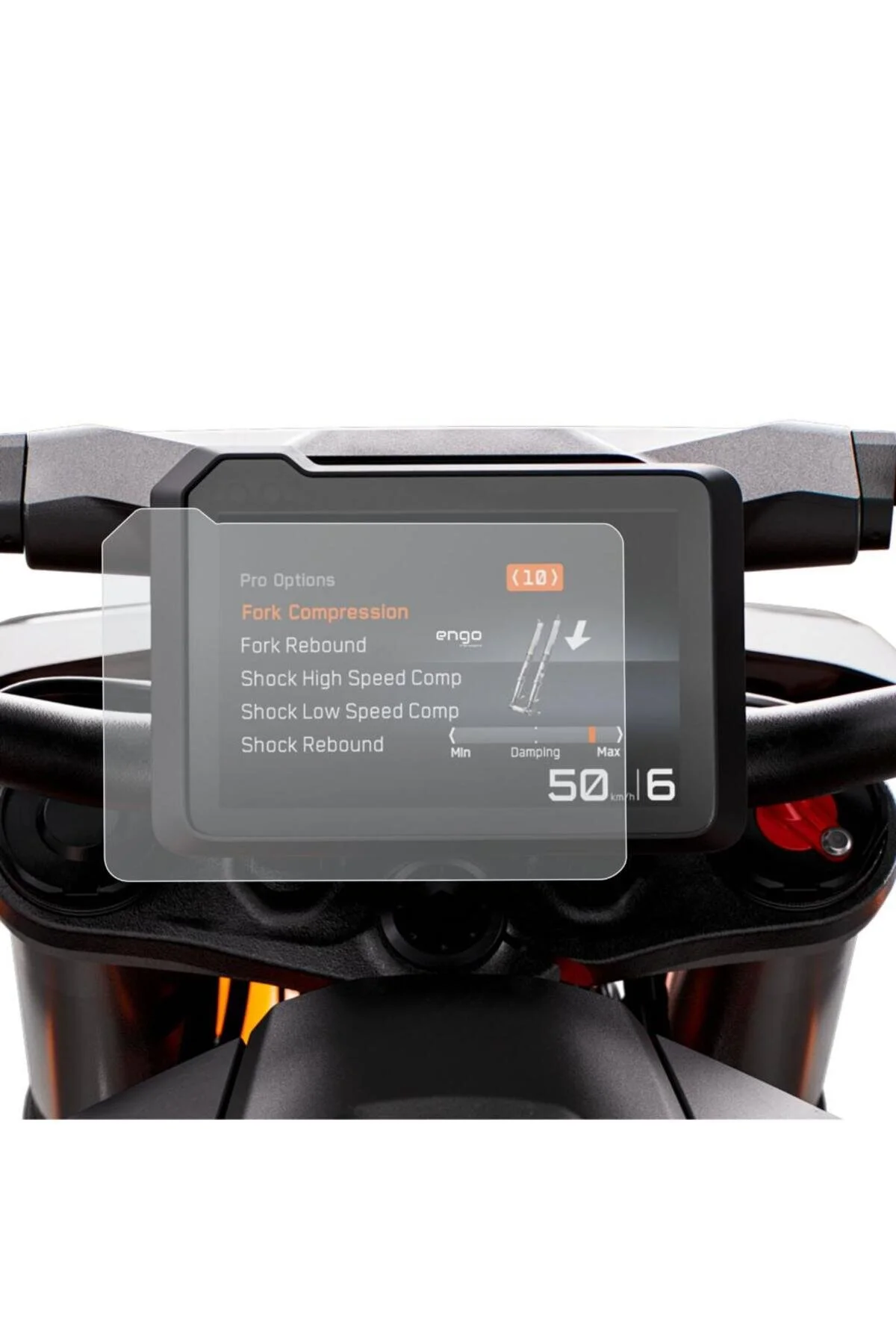 محصولات ضروری موتورسیکلت محافظ صفحه مات 5 اینچی KTM 890 ADVENTURE R 2024 Engo