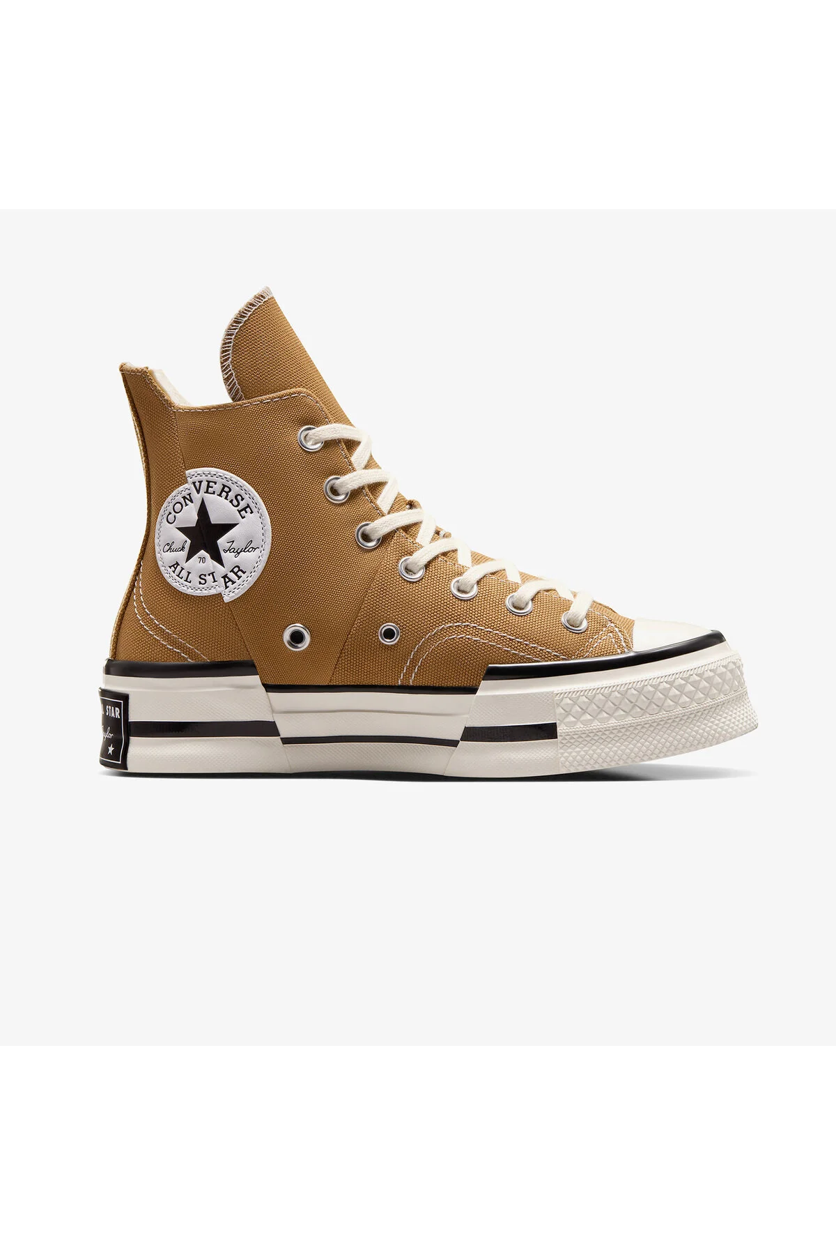 اسنیکر کفش ورزشی CHUCK 70 PLUS یونیسکس BROWN PLATFORM کانورس Converse
