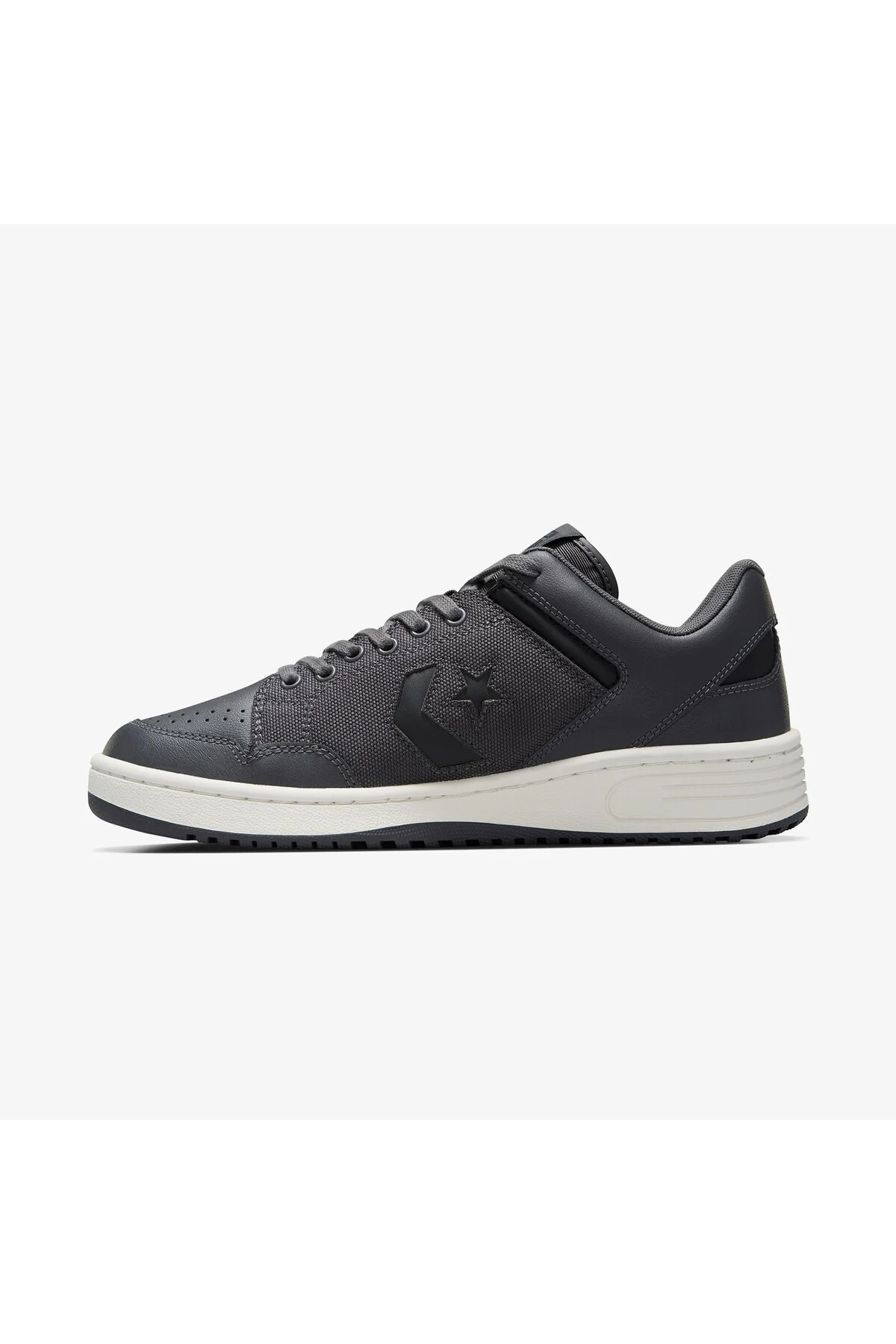 اسنیکر اسلحه کتانی چرمی یونیسکس خاکستری کانورس Converse