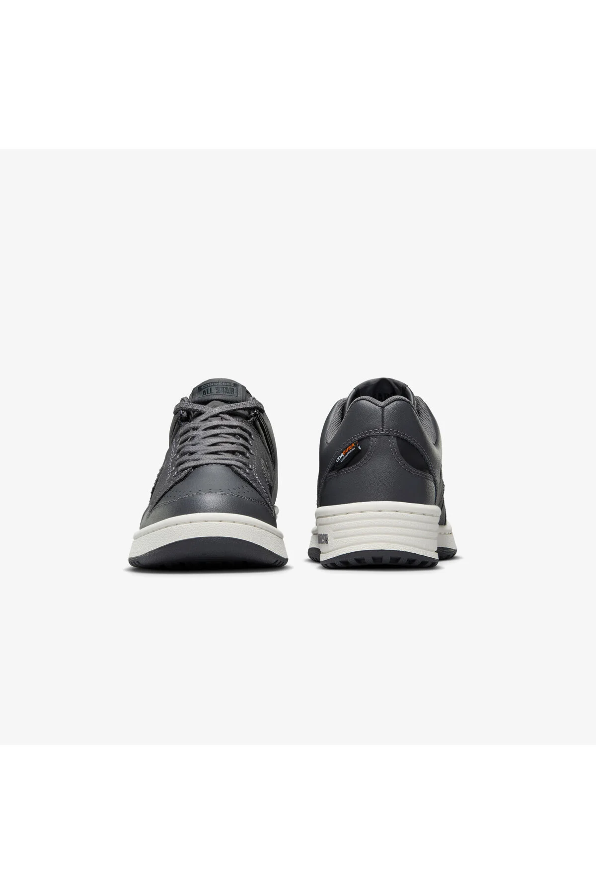 اسنیکر اسلحه کتانی چرمی یونیسکس خاکستری کانورس Converse
