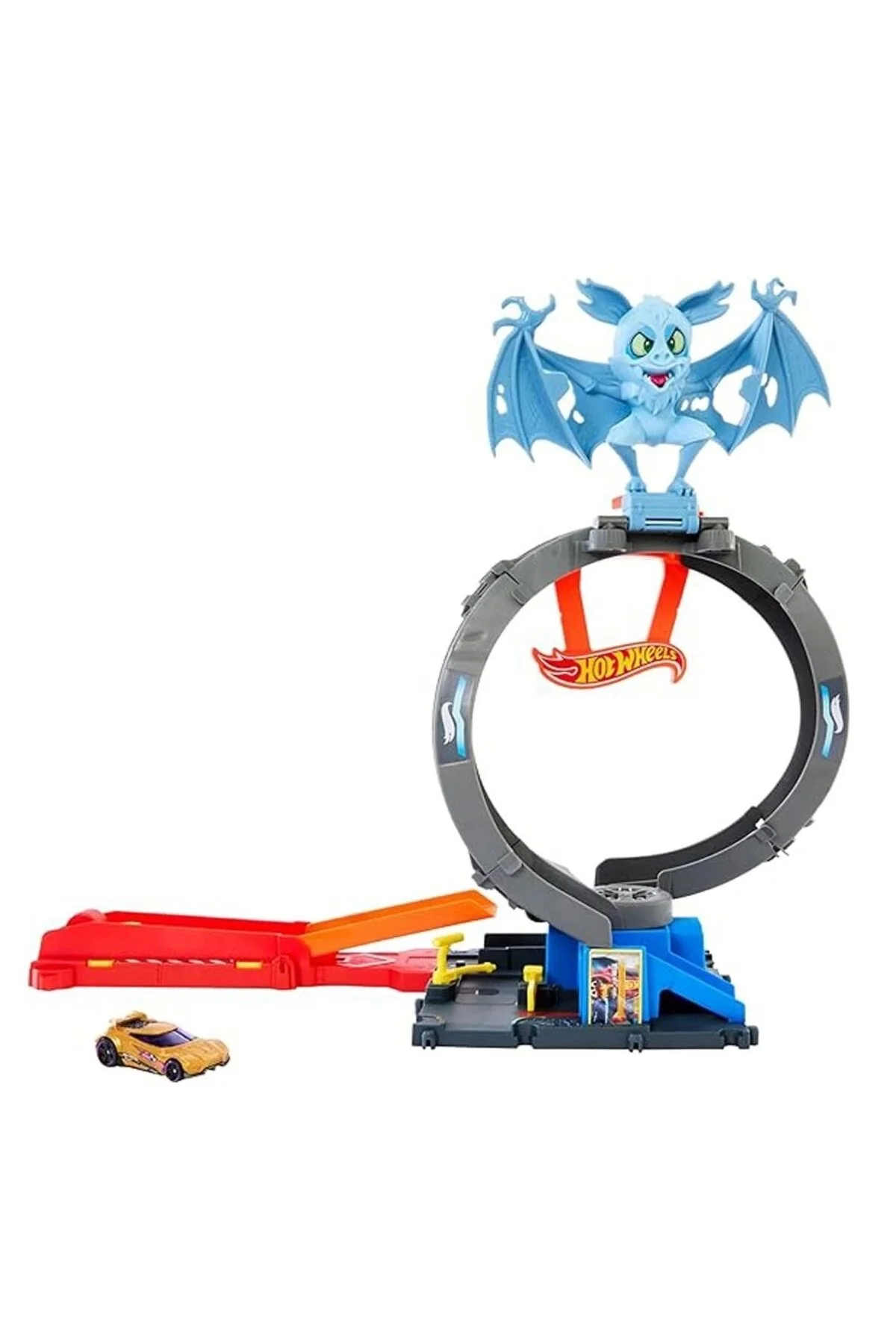 ست بازی مردانه و زنانه مجموعه حمله چرخه خفاش ماشین اسباب 1:64 HTN78 هات ویلز HOT WHEELS