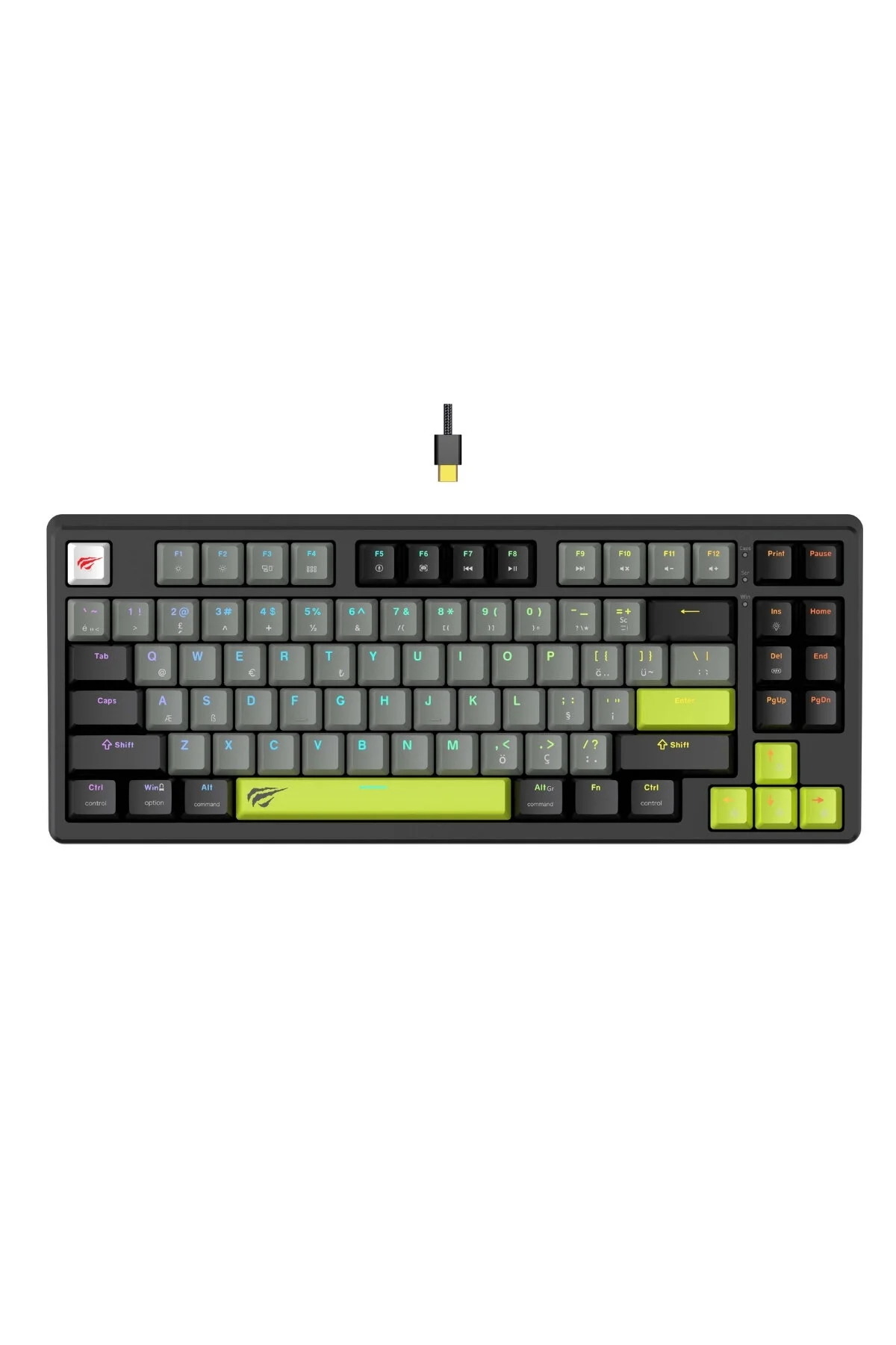کیبورد مخصوص بازی GAMENOTE KB904L سوئیچ مغناطیسی 8KHZ سریع صفحه کلید مکانیکی ماشه RGB گرم قابل حمل Havit