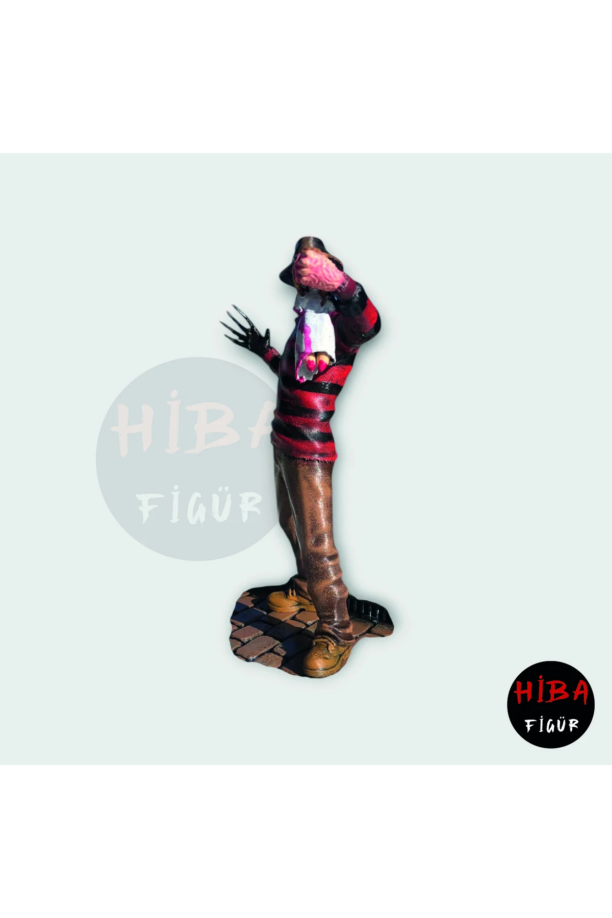 فیگور مجسمه ترسناک فردی کروگر 23 سانتی متری نقاشی شده با دست HIBA FIGUR