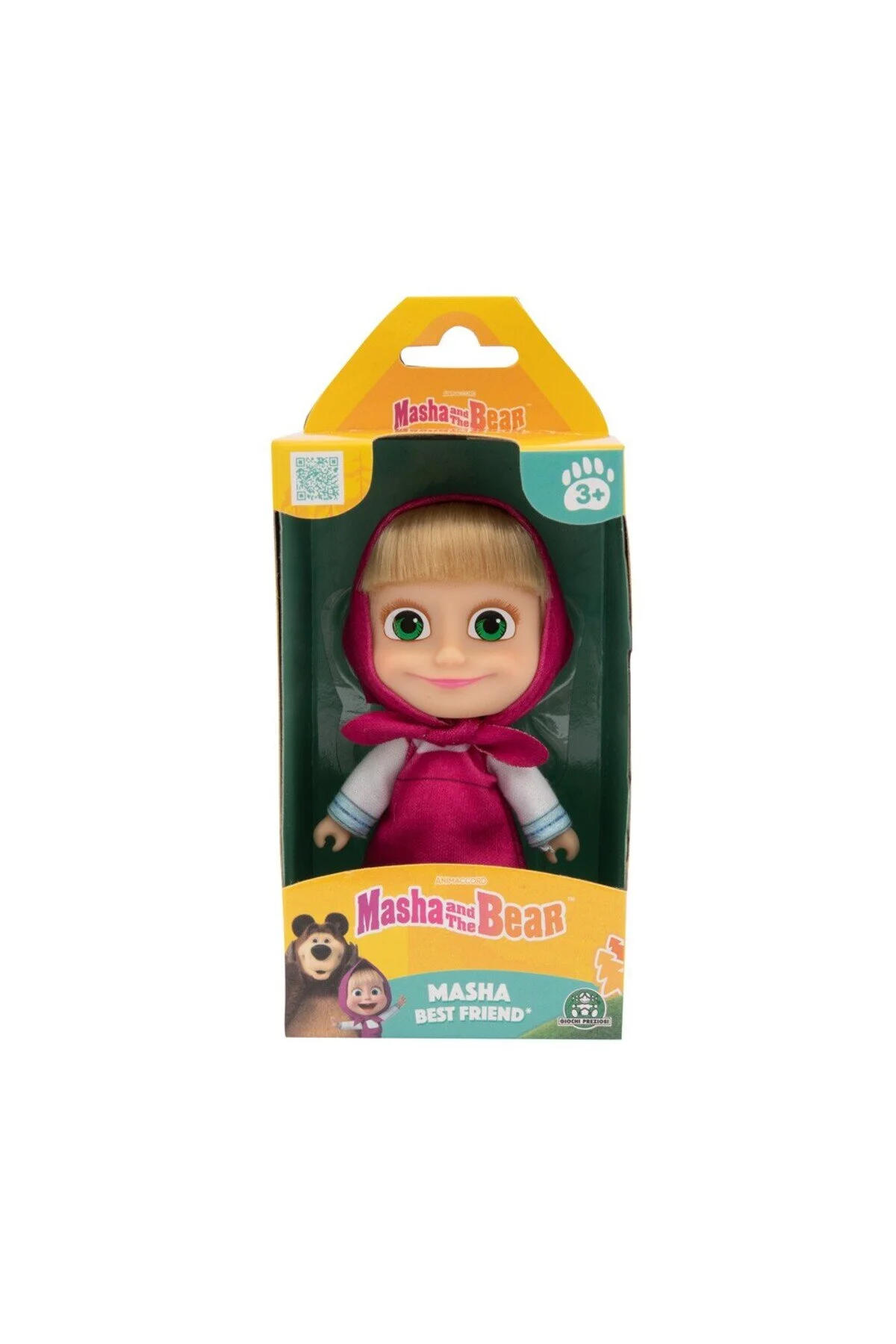 اسباب بازی های فیگور شخصیت MASHA &amp; BIG BEAR 12 سانتی متر کودک ماشا لباس کمپینگ TOYFEST