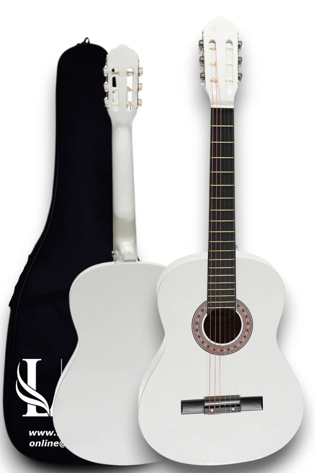 گیتار CG 3902WH GUITAR کلاسیک 4 اندازه بزرگسالان مجموعه کامل Furia