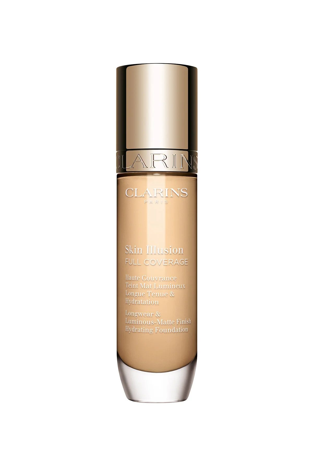 کرم پودر SKIN ILLUSION FULL COVERAGE 100.5W FOUNDATION ارائه دهنده پوشش کامل 30 میل Clarins