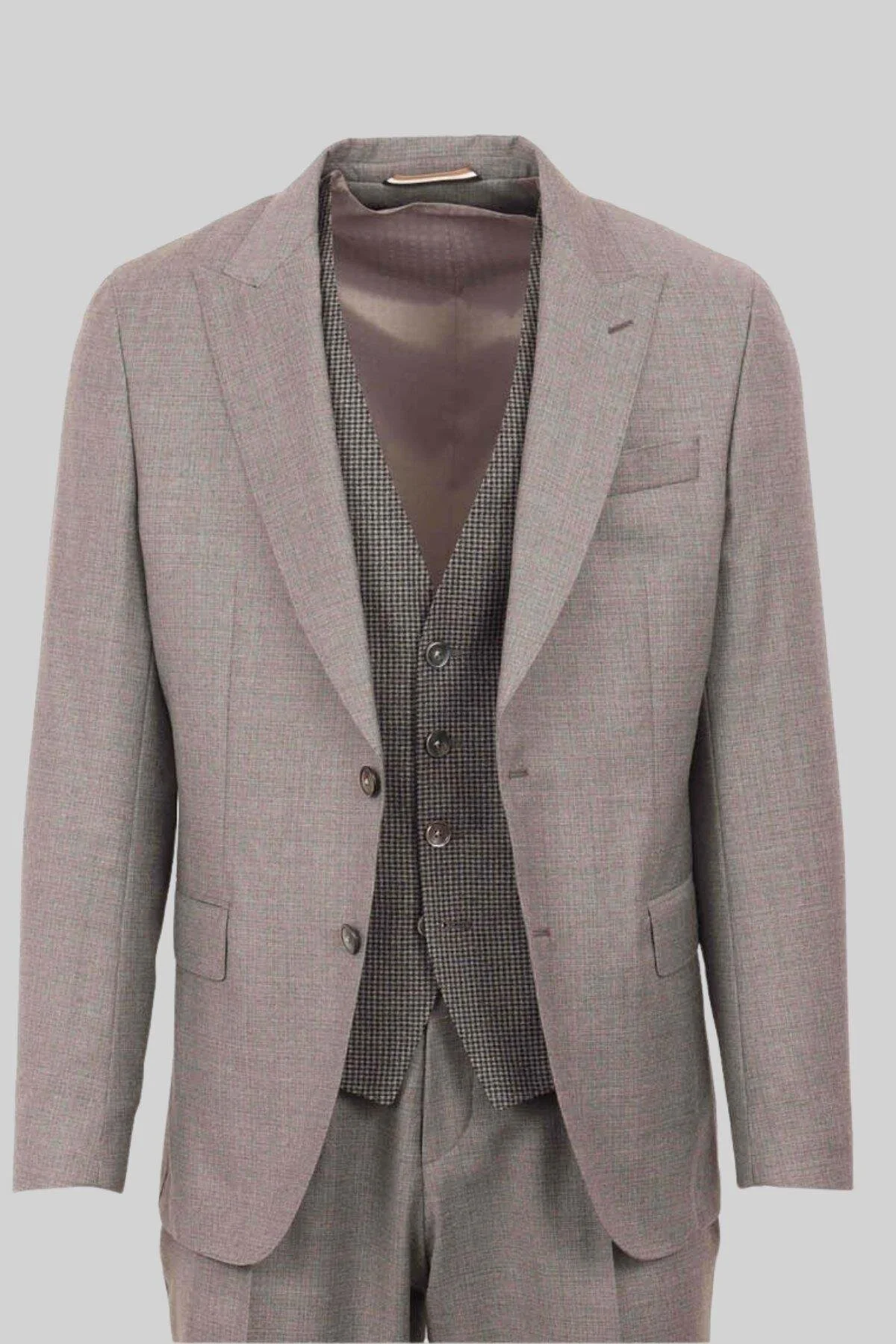 ست بالا و پایین مردانه کت شلوار خاکستری BOSS