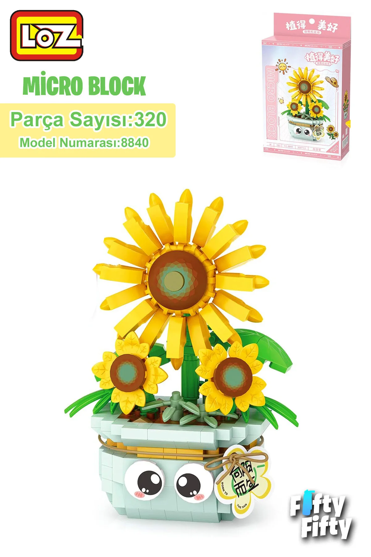 لگو و اسباب بازی های ساخت محور ست ساختمانی 320 تکه دسته گل سری میکرو بلوک LOZ FFLZ 8840 از ترکیه Vagonlife