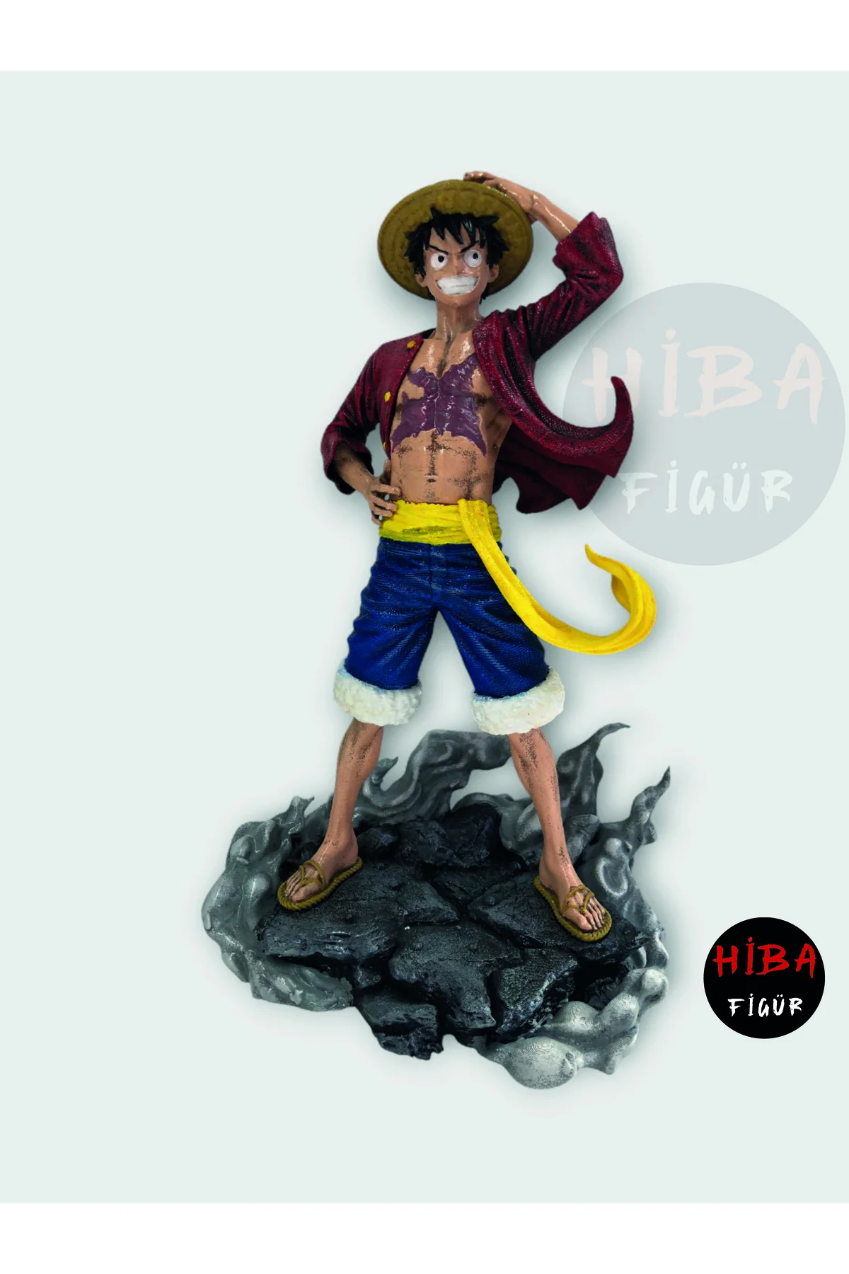 فیگور مجسمه کلکسیونی میمون D. LUFFY 30 سانتی متری یک تکه نقاشی شده با دست HIBA FIGUR