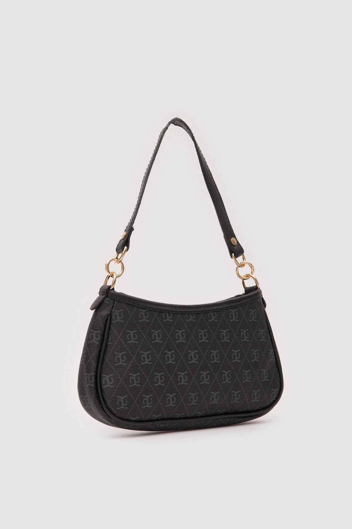 کیف شانه ای مزرعه مونوگرام باگت و کراس بادی مشکی Shule Bags