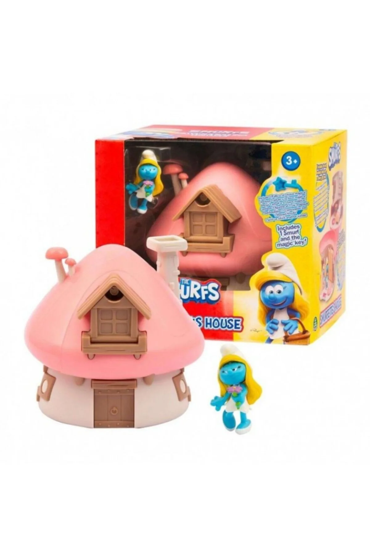 اسباب بازی های فیگور دیگر SMURFS MUSHROOM HOUSE خانه قارچ SMURFETTE mavi su dünyası