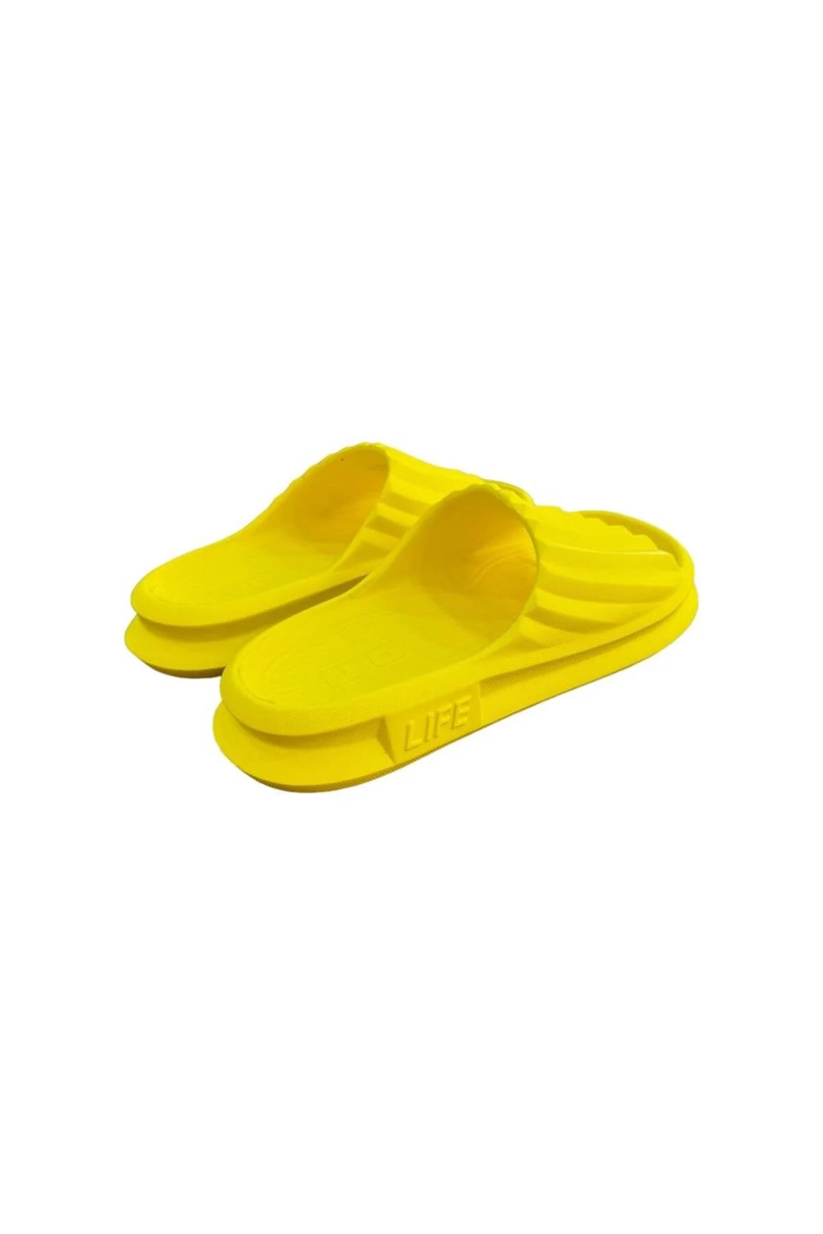دمپایی زنانه استخر ساحلی EVA CASUAL SLIPPERS YELLOW Liger