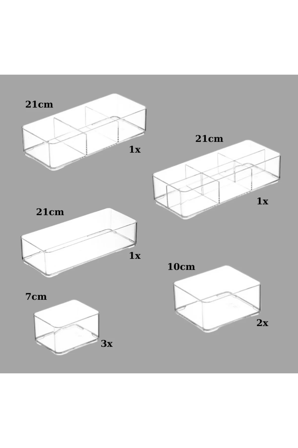نظم‌دهنده لوازم آرایش و جواهر 8 قطعه بلوک چند منظوره سازمان دهنده BPA حاوی کشو کابینت نیست ELDİPA