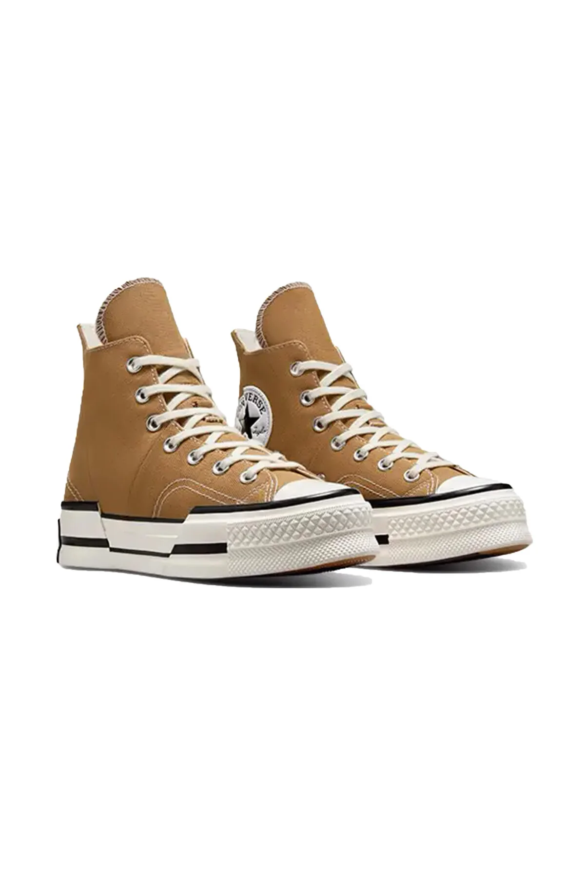 اسنیکر کفش راحتی زنانه چاک 70 پلاس قهوه ای کانورس Converse