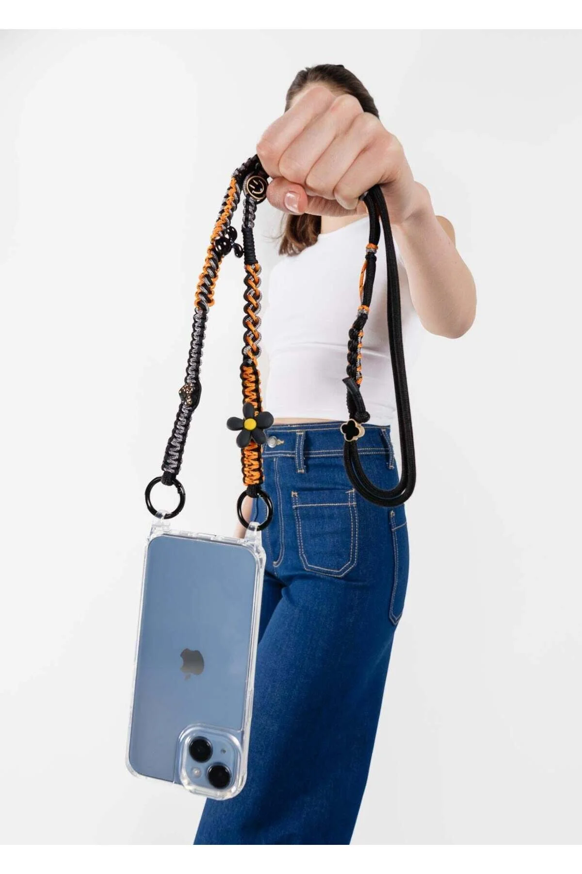 کاور و قاب URBAN BLOOM PHONE STRAP IPHONE 15 PRO MAX سازگار است Happy-Nes