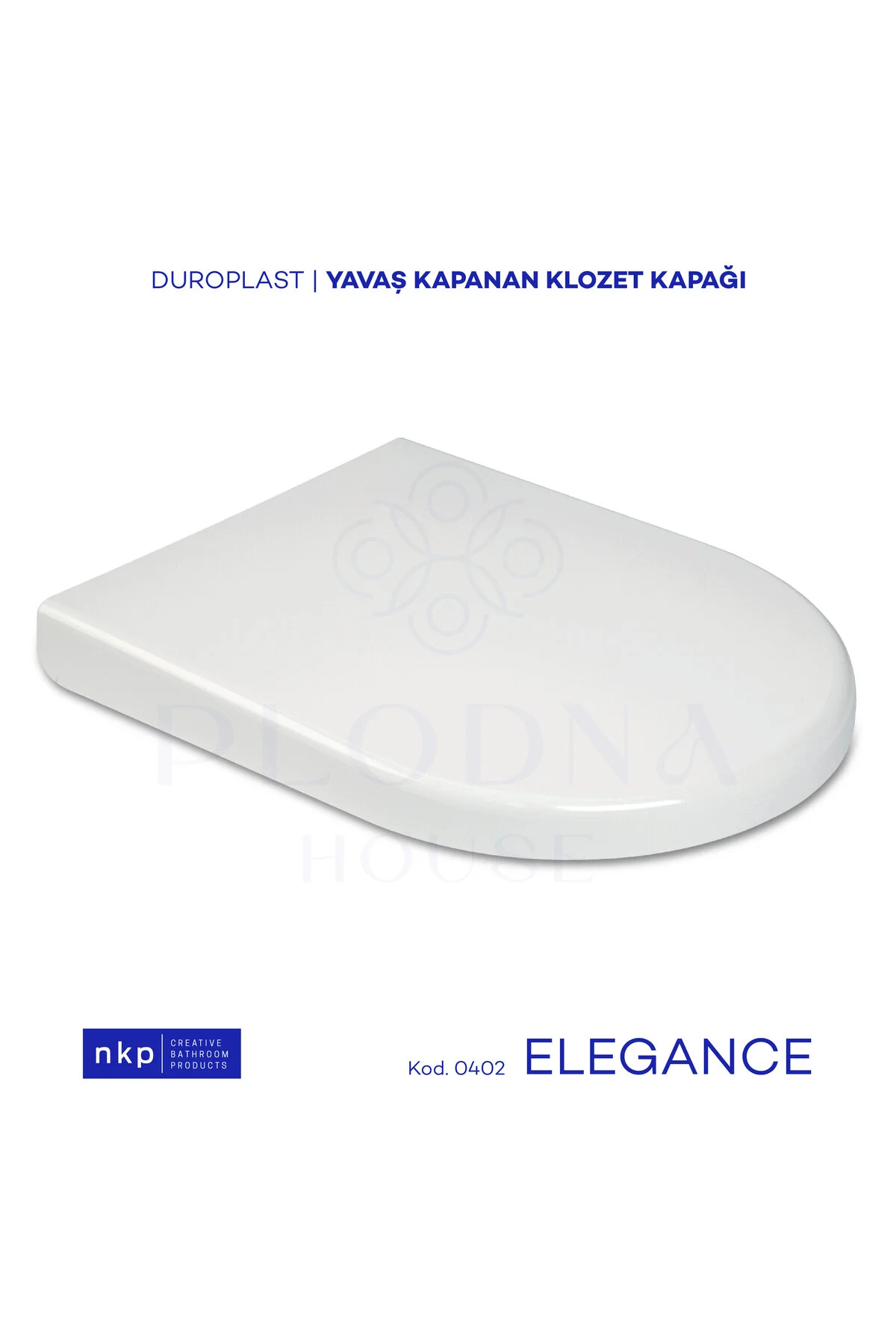 درب توالت صندلی ملامینه SOFT CLOSE DUROPLAST ELEGANCE Plodna House