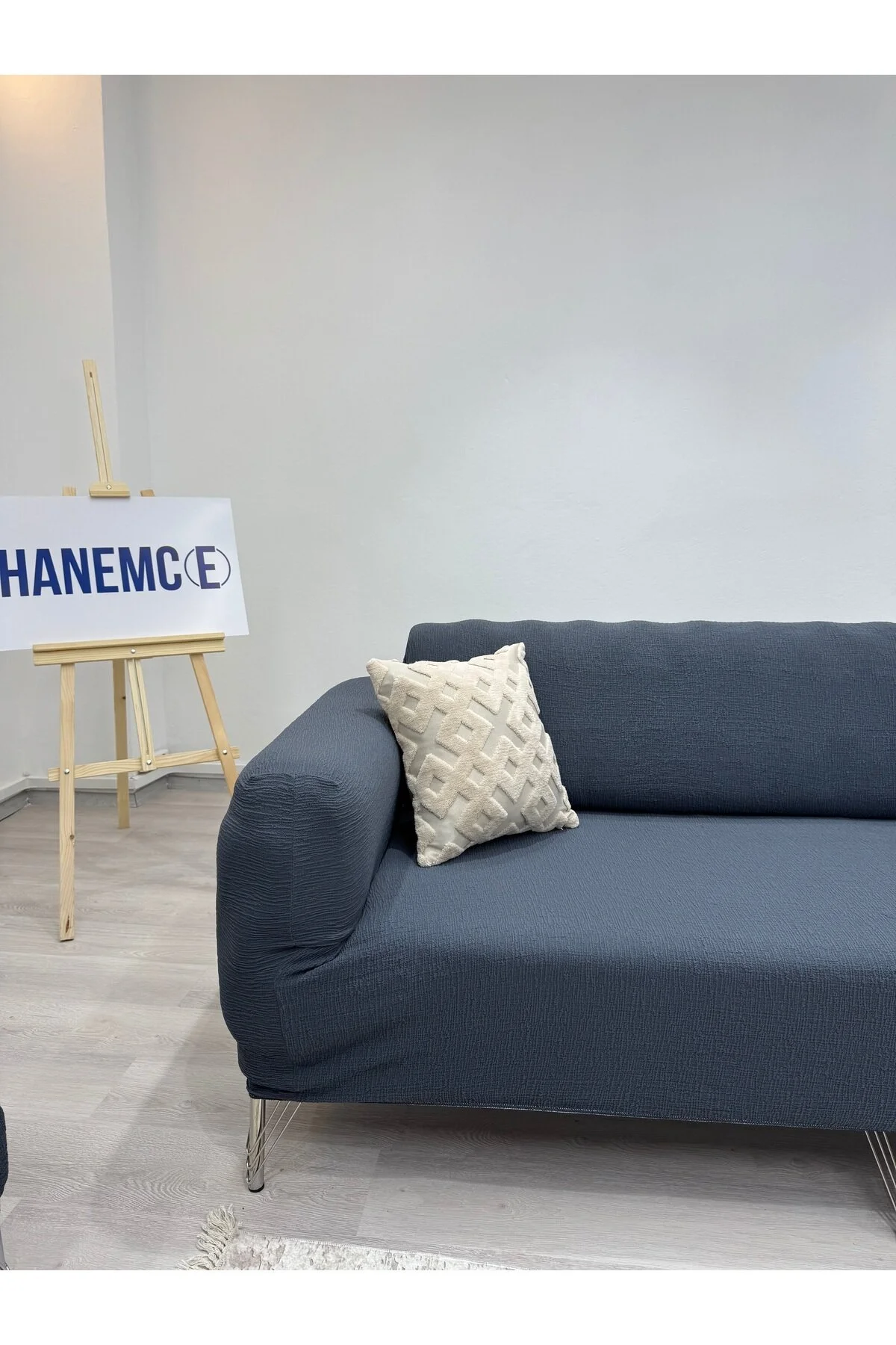 روکش مبل خاکستری Jakarli 3 Person Cover Sofa مورد آنتراسیت محتوای محصول 1Pc  HaNemCe