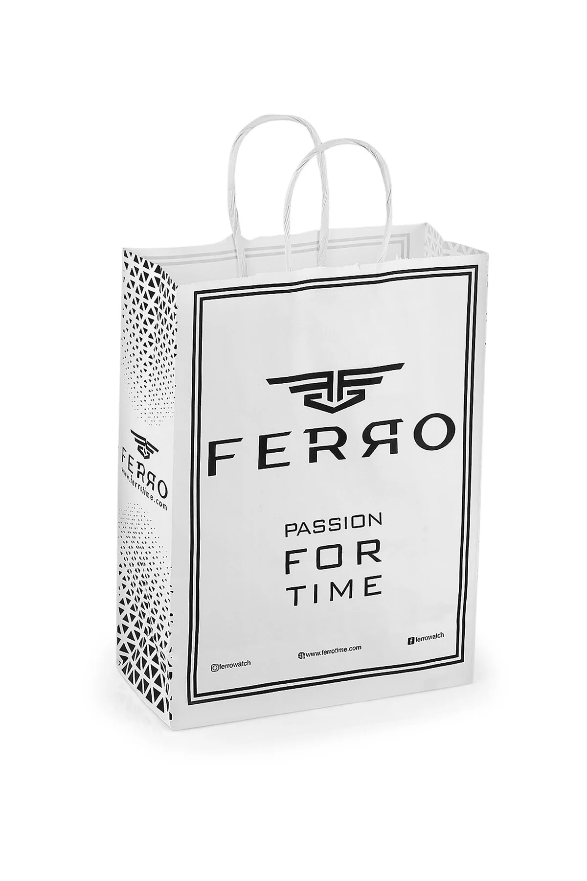 ساعت زنانه مچی زنان بند ناف فولادی نقره ای FERRO