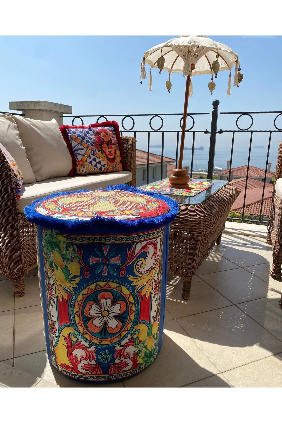 پاف و نیمکت پف سیسیلی اورجینال Lusso Gardenya
