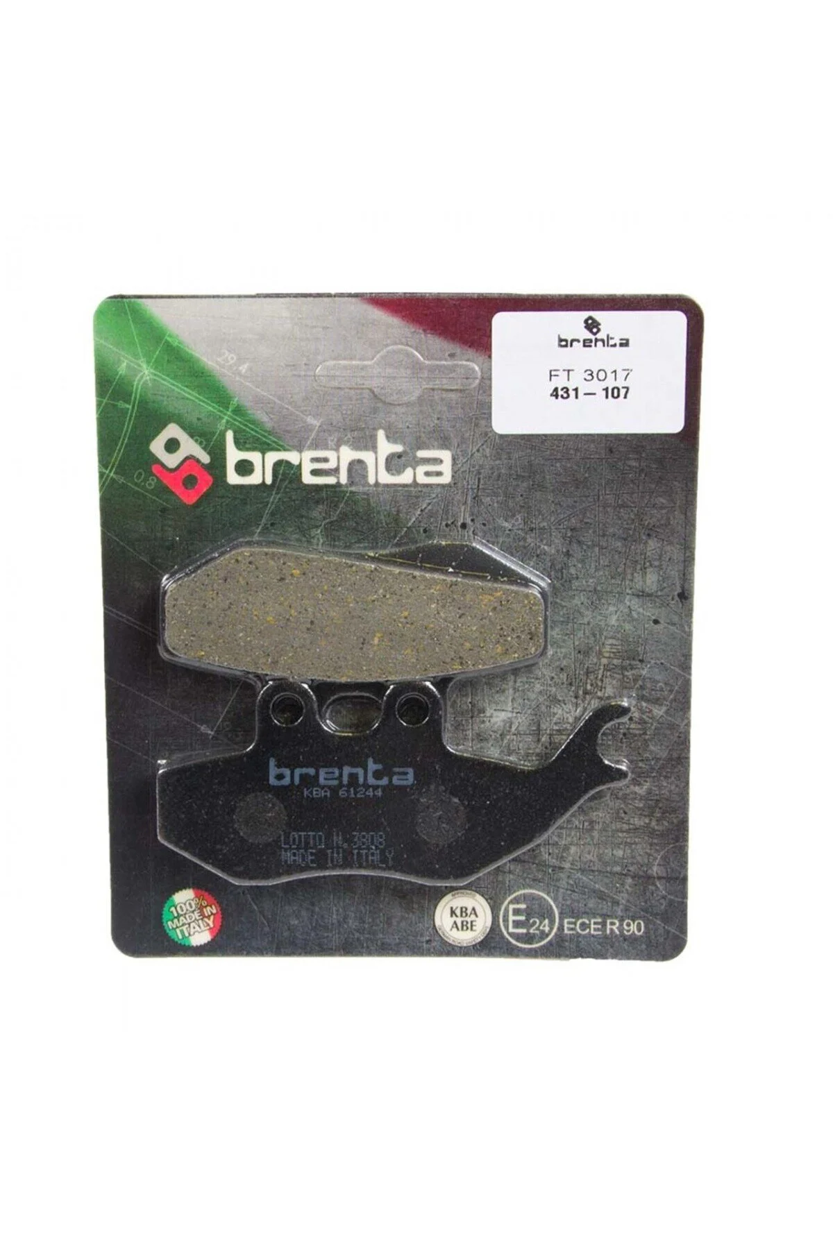 لوازم یدکی موتورسیکلت لنت ترمز جلو PIAGGIO LX HEXAGON 125CC 99 2000 ORGANIC Brenta