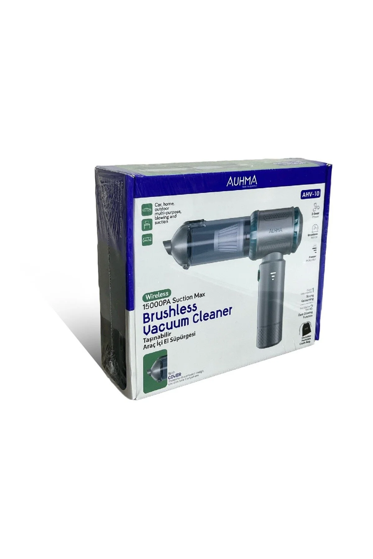 جاروبرقی داخل خودرو قدرتمند AHV10 بی سیم auhma