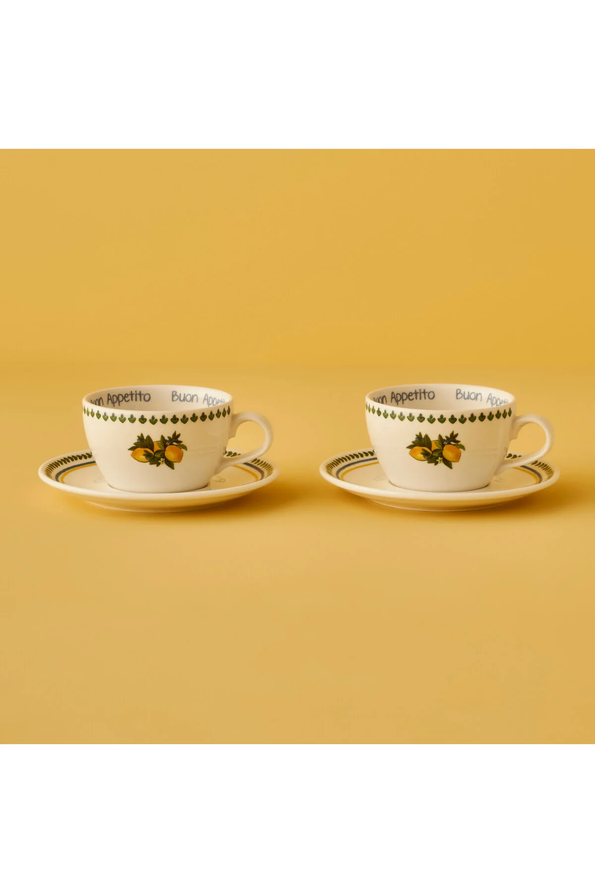 فنجان چای مجموعه 2 قطعه LEMONCELLO PORCELAIN 270 سی Bella Maison