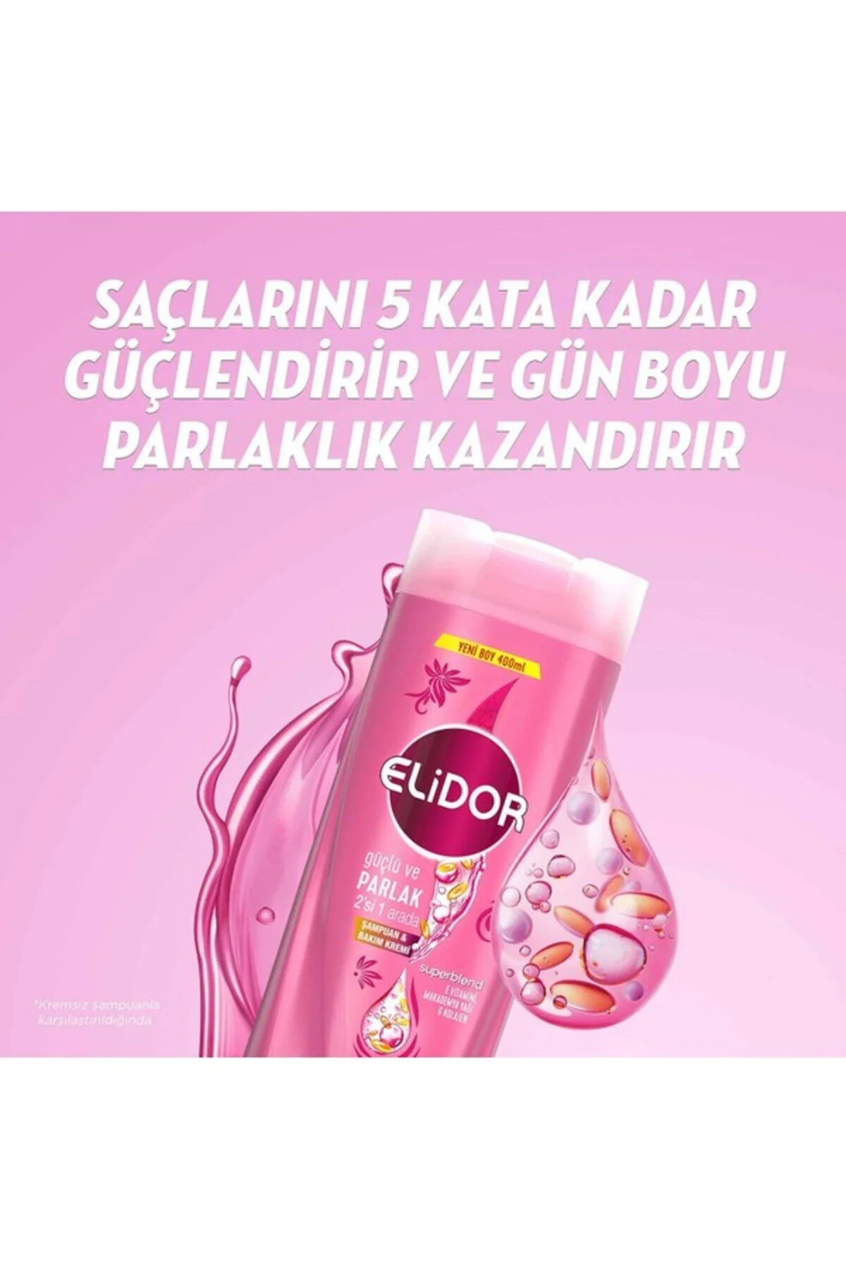 Elidor شامپو موهای ضعیف پلاک قوی 2N1 500 میلی لیتر
