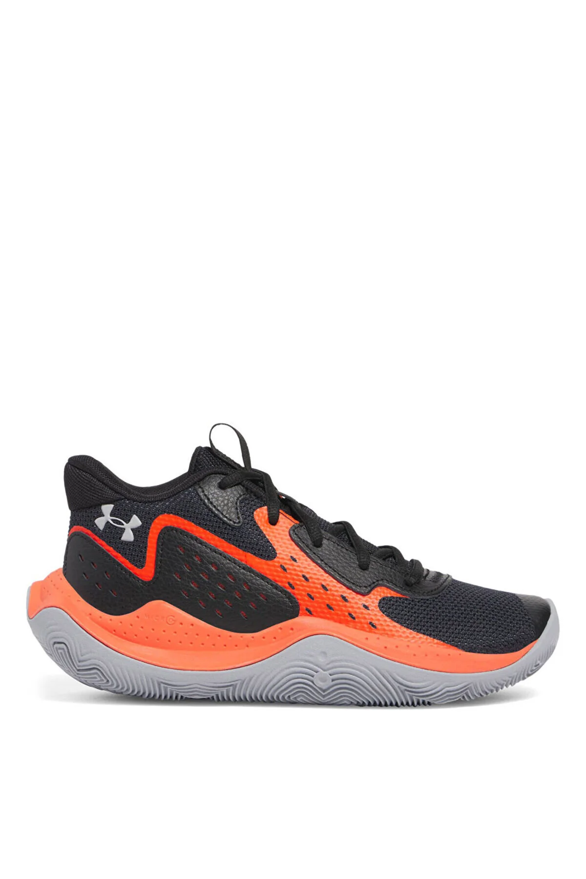کفش بسکتبال دخترانه و پسرانه بچگانه کودکان سیاه سفید UA GS JET '23 006 Under Armour