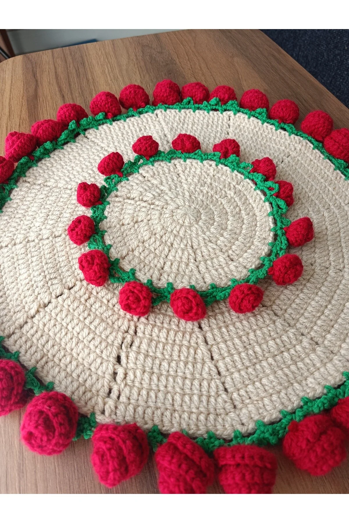 رانر و زیر بشقابی 2 PERSON بافندگی صبحانه SUPLA SET سرویس آمریکایی دسته گل رز فنجان ها بشقاب هدایا NGA's